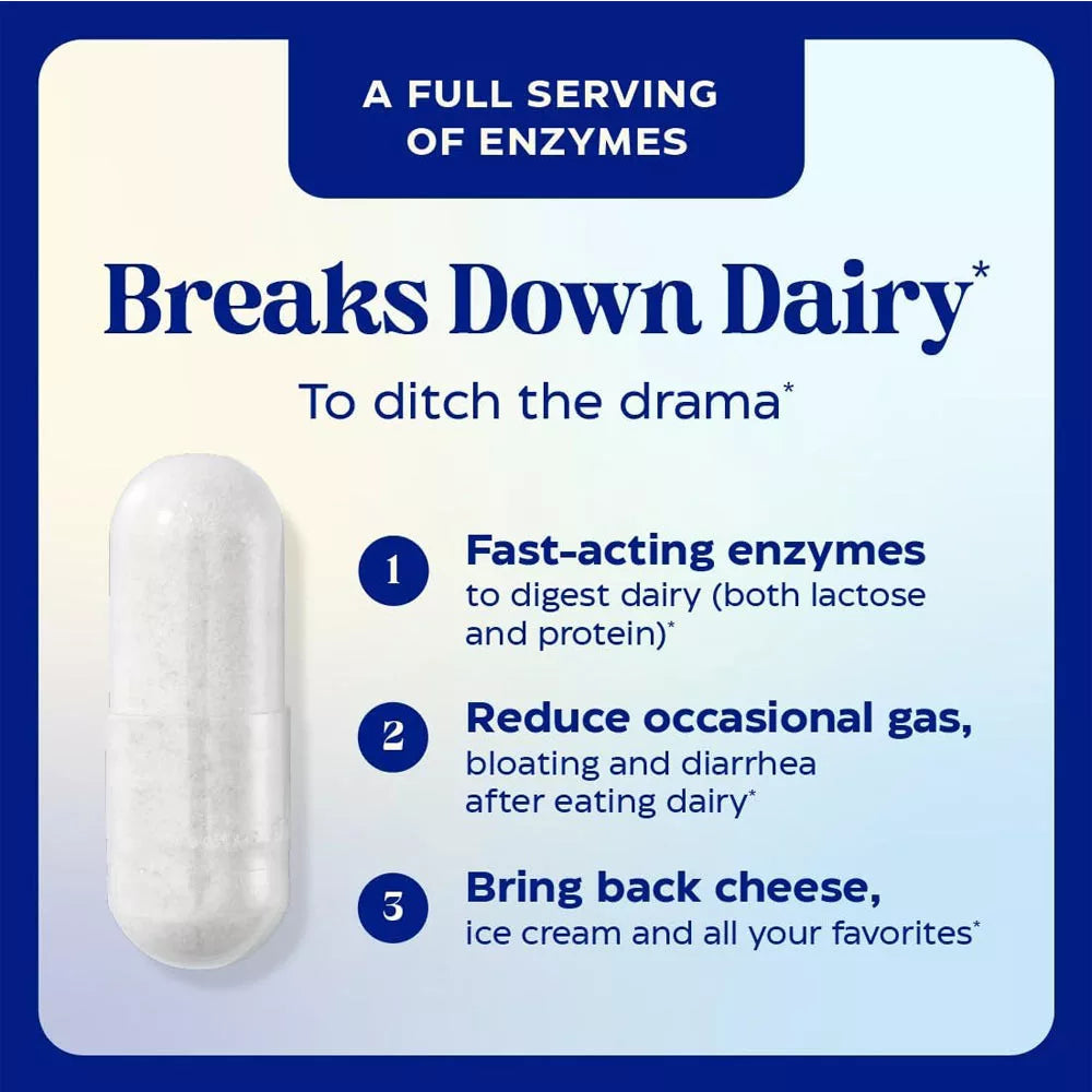 Enzymedica SubCulture™ Dinner Duo: Probiotics + Enzymes for Dairy Control* (30 x 2 Capsules)