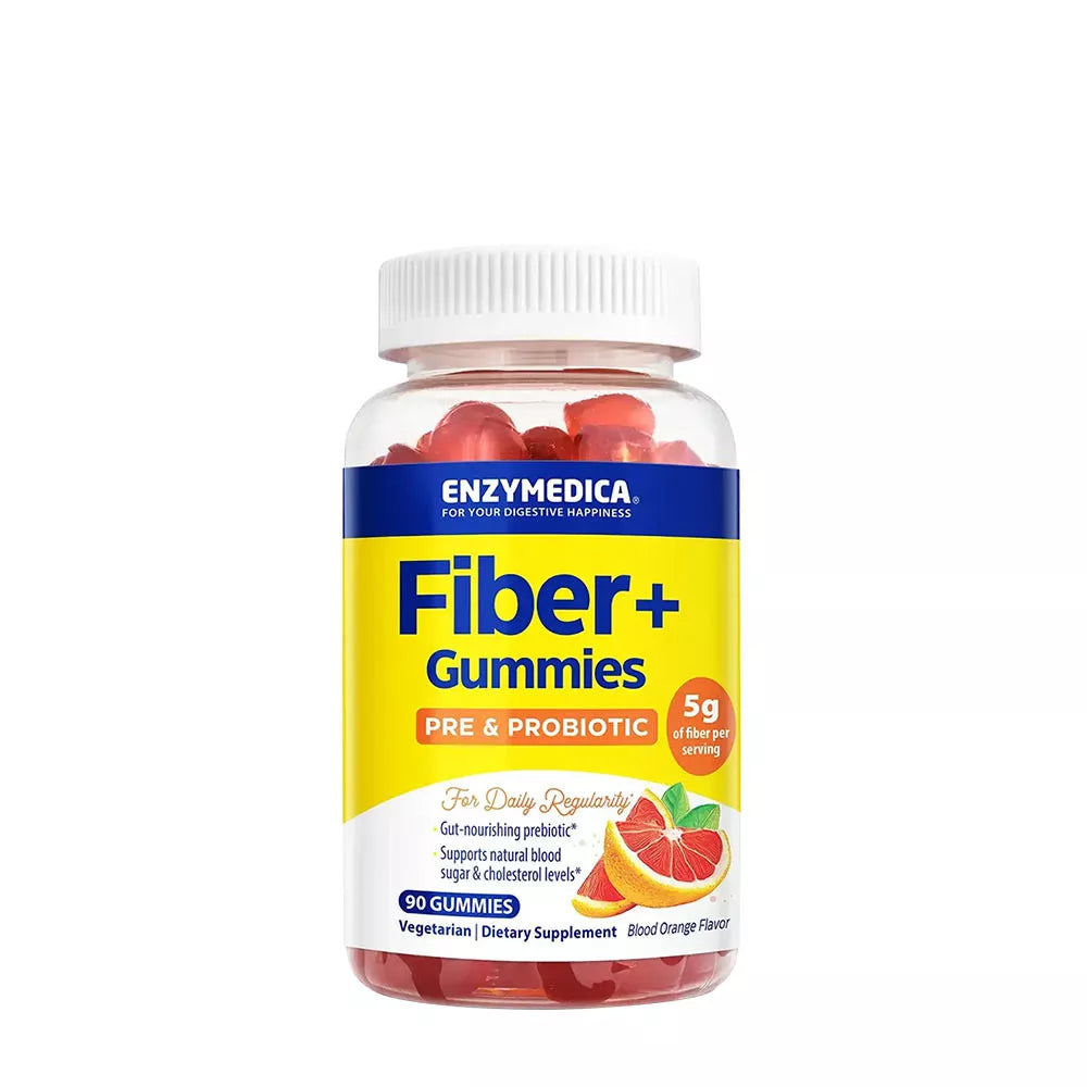 Enzymedica Fiber+ Gummies (90 Gummies, Blood Orange)