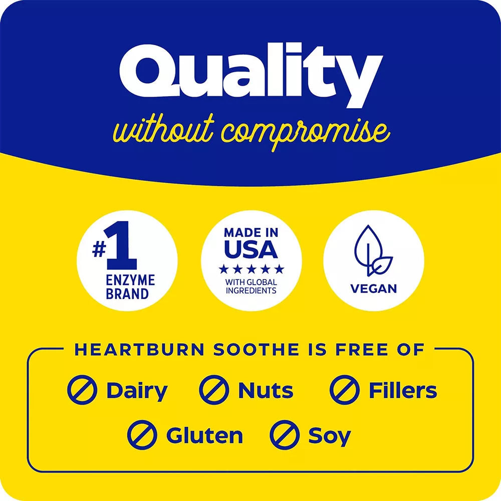 Enzymedica Heartburn Soothe Chewable (90 Chewables, Orange Vanilla)