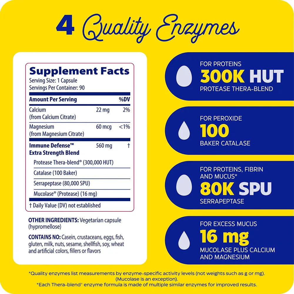 Enzymedica Immune Defense™ Extra Strength (90 Capsules)