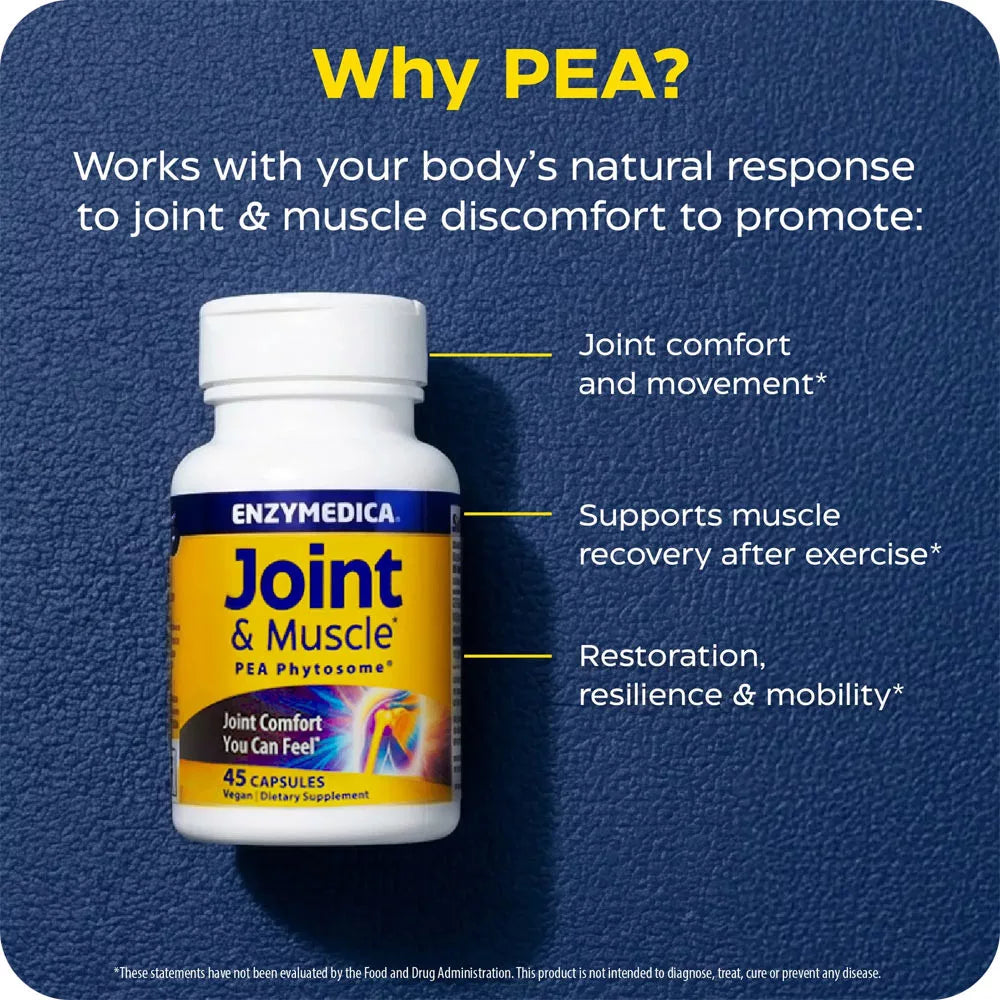 Enzymedica Joint & Muscle PEA Phytosome® (45 Capsules)