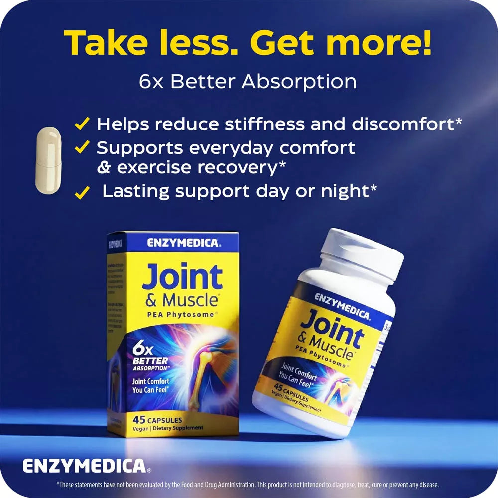 Enzymedica Joint & Muscle PEA Phytosome® (45 Capsules)