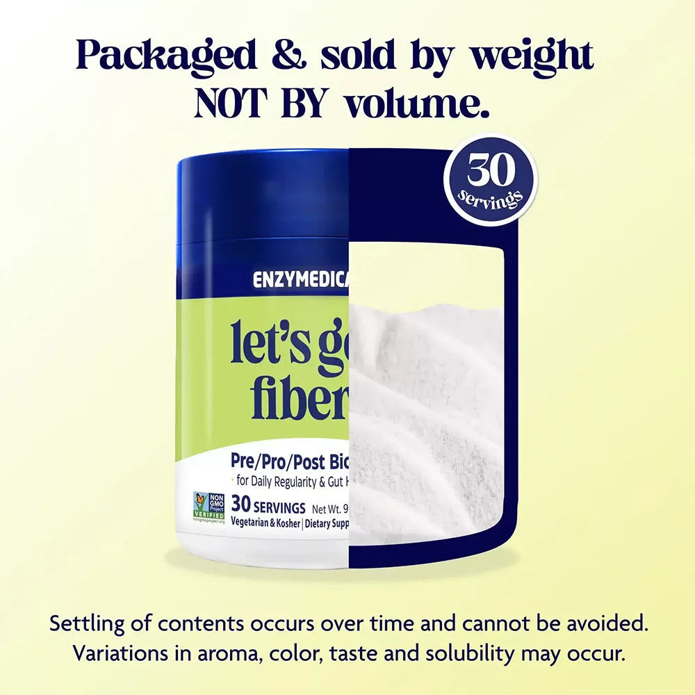 Enzymedica Let’s Go Fiber+ Strawberry Kiwi (30 Servings)