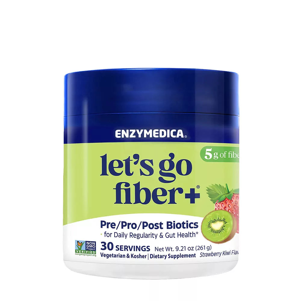 Enzymedica Let’s Go Fiber+ Strawberry Kiwi (30 Servings)