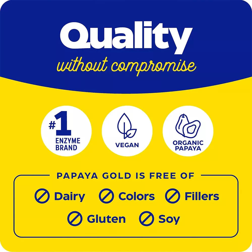 Enzymedica Papaya Gold (60 Tablets, Papaya mint)
