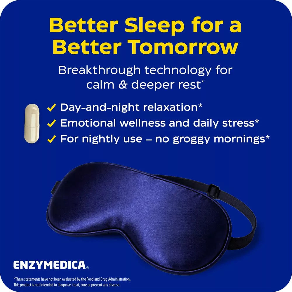 Enzymedica Sleep & Stress Lemon Balm Phytosome® (60 Capsules)