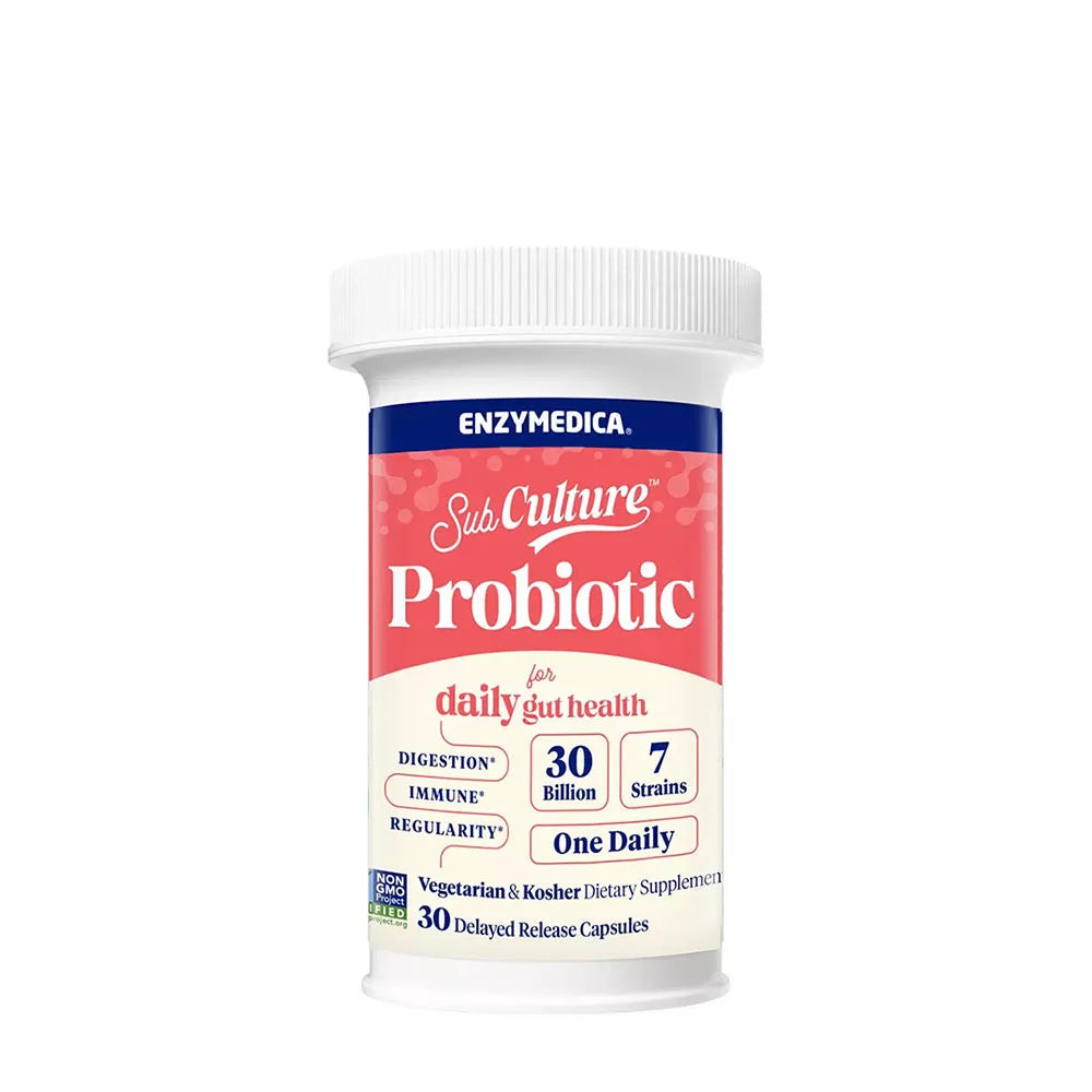 Enzymedica SubCulture™ Probiotic for Daily Gut Health (30 Capsules)