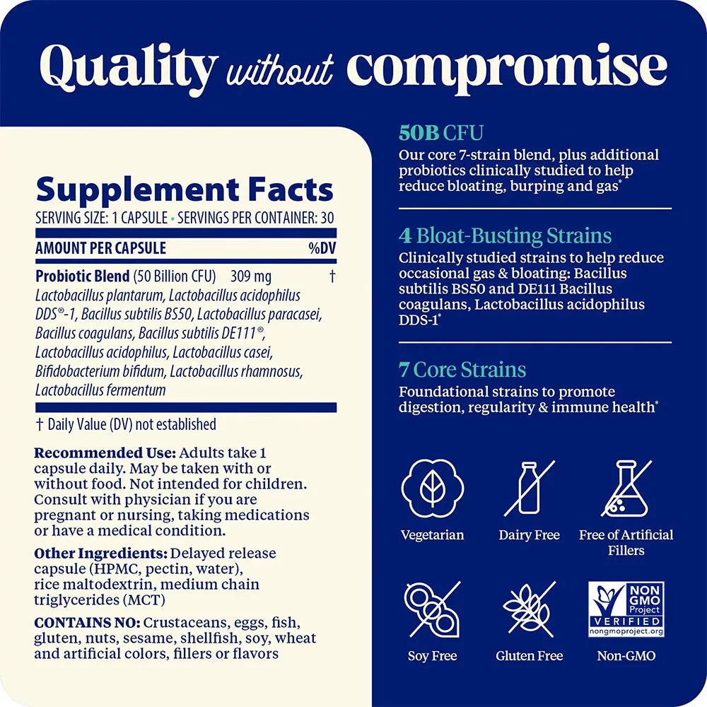 Enzymedica SubCulture™ Probiotic for Bloat (30 Capsules)