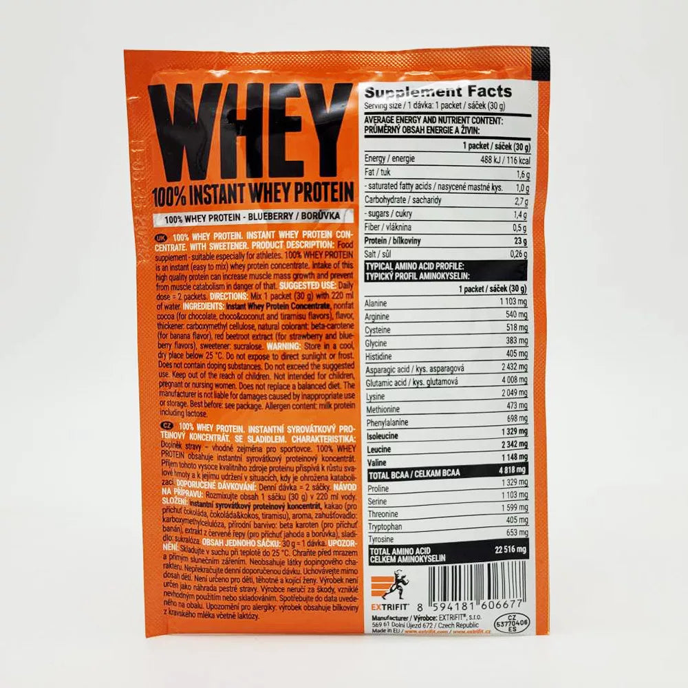 Extrifit 100% Instant Whey Protein (30 g, Blueberry)