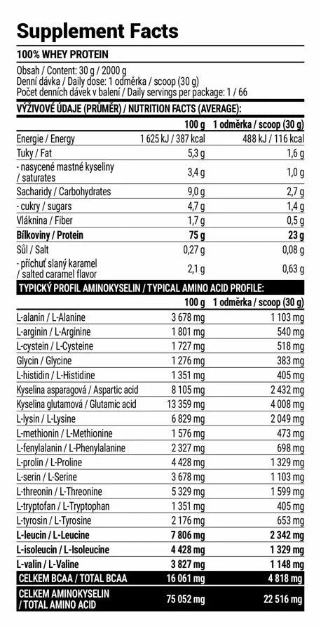 Extrifit 100% Instant Whey Protein (2000 g, Tiramisu)