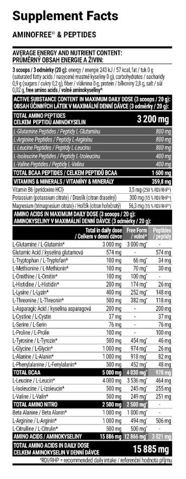 Extrifit Aminofree Peptides (400 g, Pineapple Mango)