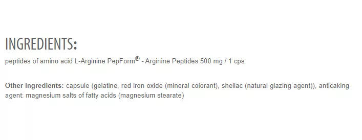 Extrifit Arginine Peptides 500 mg (100 Capsules)