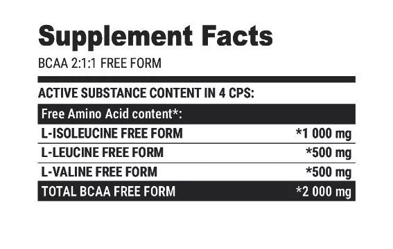 Extrifit BCAA 2:1:1 Pure (240 Capsules)