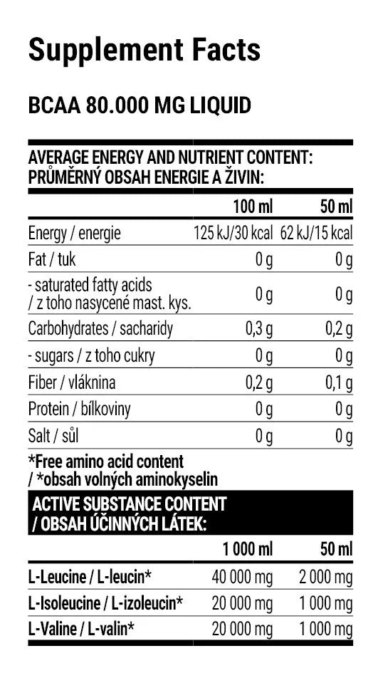 Extrifit BCAA 80000 mg Liquid (1000 ml, Cherry)