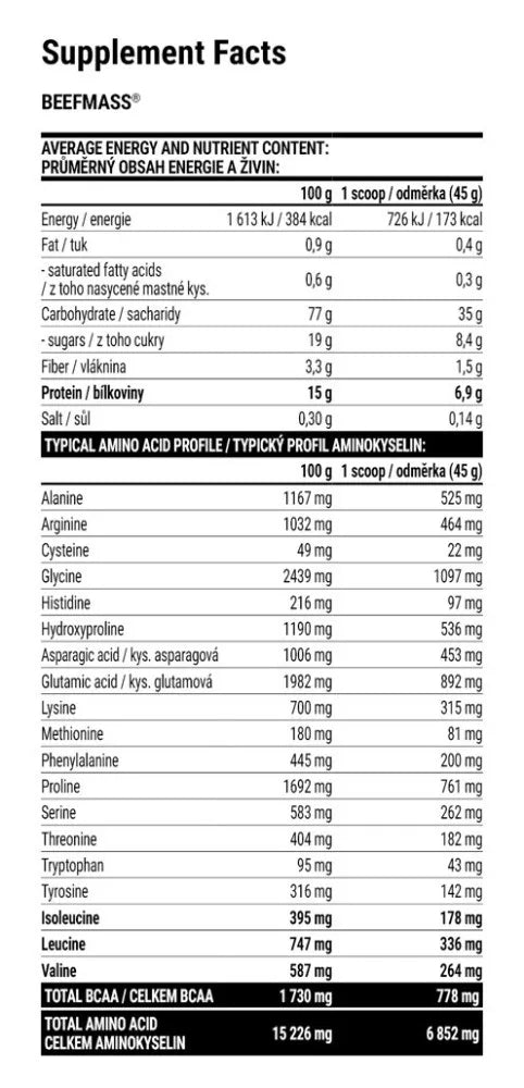 Extrifit Beefmass (3000 g, Chocolate)