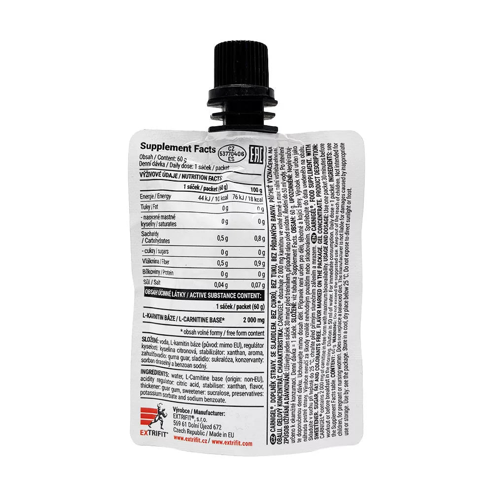 Extrifit Carnigel (60 g, Raspberry)