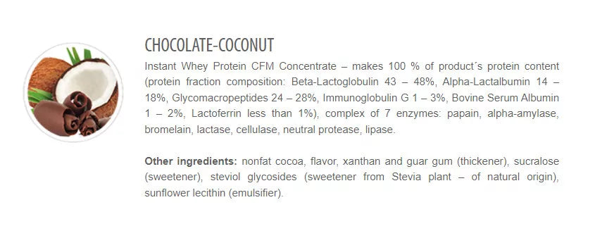 Extrifit CFM Instant Whey 80 (1000 g, Chocolate Coconut)