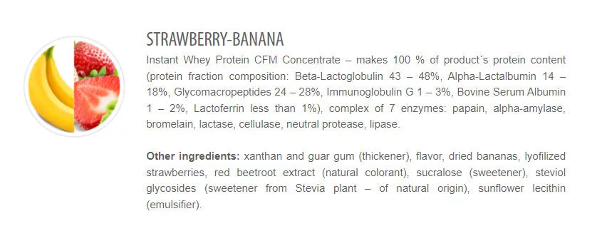 Extrifit CFM Instant Whey 80 (1000 g, Strawberry Banana)