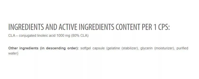 Extrifit CLA 1000 mg Caps (100 Capsules)