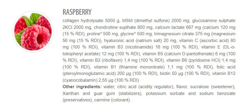 Extrifit Flexain Joint Guard (1000 ml, Raspberry)