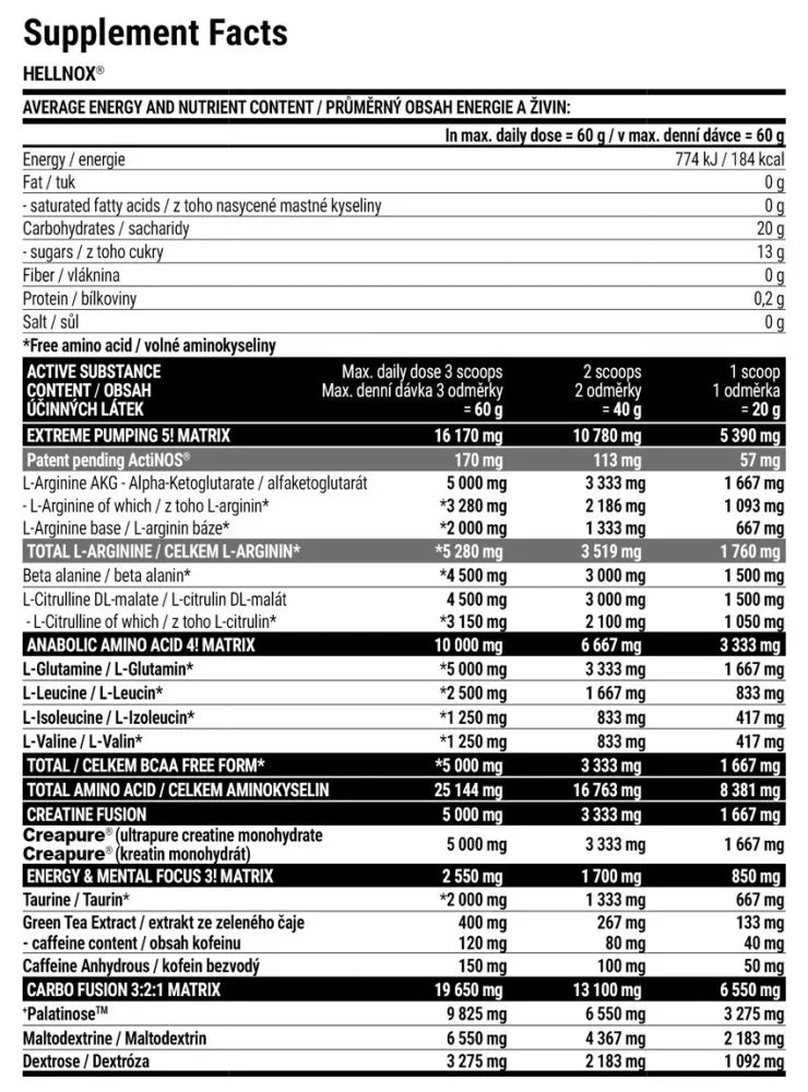 Extrifit Hellnox® (620 g, Apple)