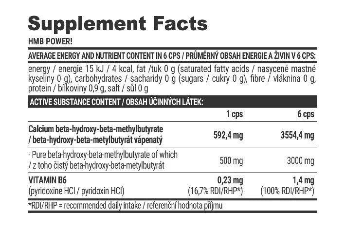 Extrifit HMB Power (180 Capsules)