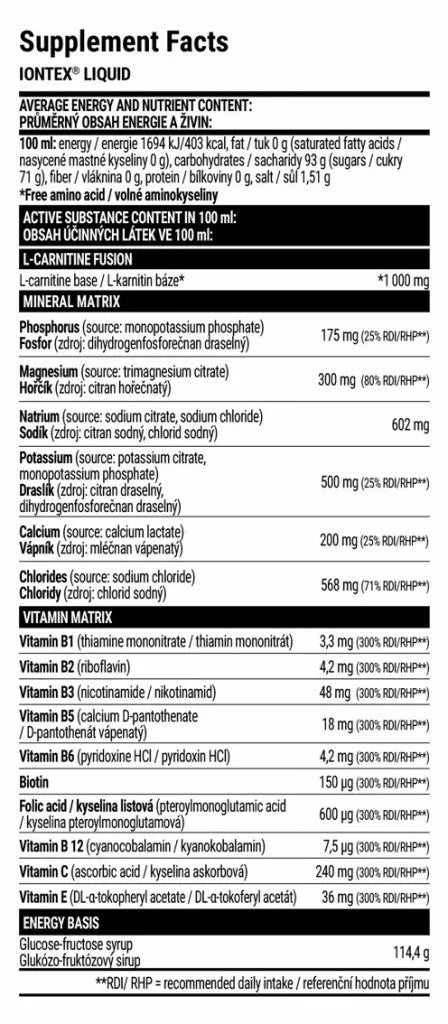 Extrifit Iontex Liquid (1000 ml, Orange)