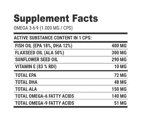 Extrifit Omega 3-6-9 (100 Capsules)