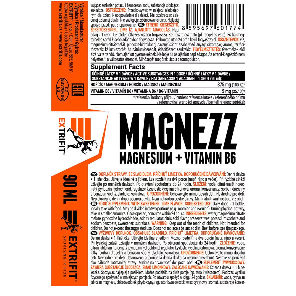 Extrifit MAGNEZZ SHOT! (90 ml, Lime)