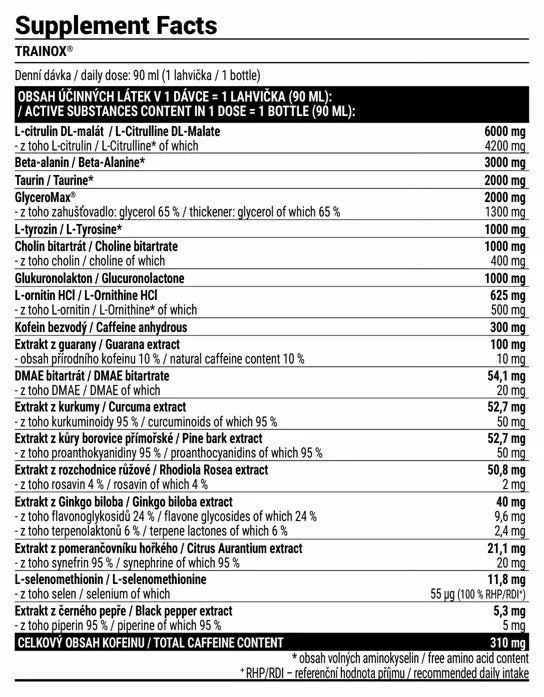 Extrifit Shot Trainox Pre-Workout Supplement (90 ml, Grapefruit)