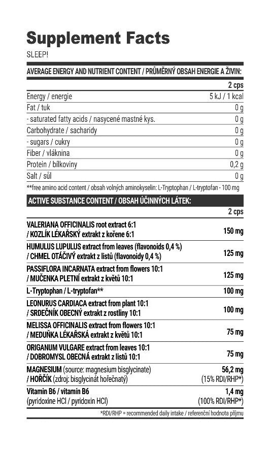 Extrifit Sleep! (60 Caplets)