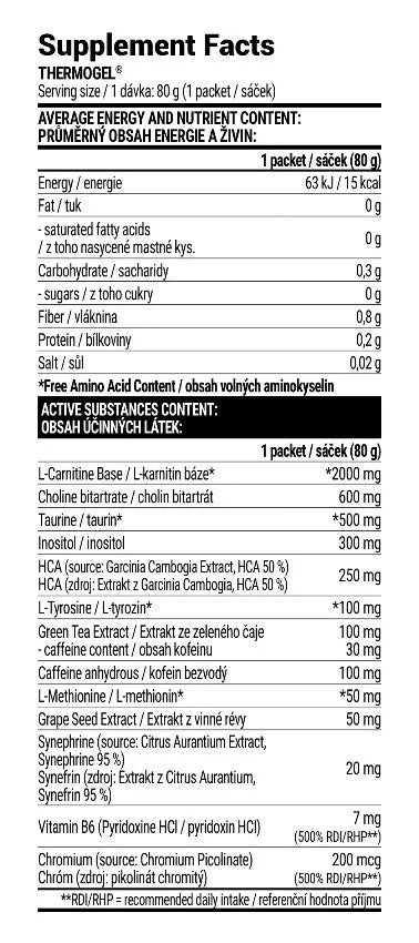 Extrifit Thermo Gel (80 g, Kiwi)