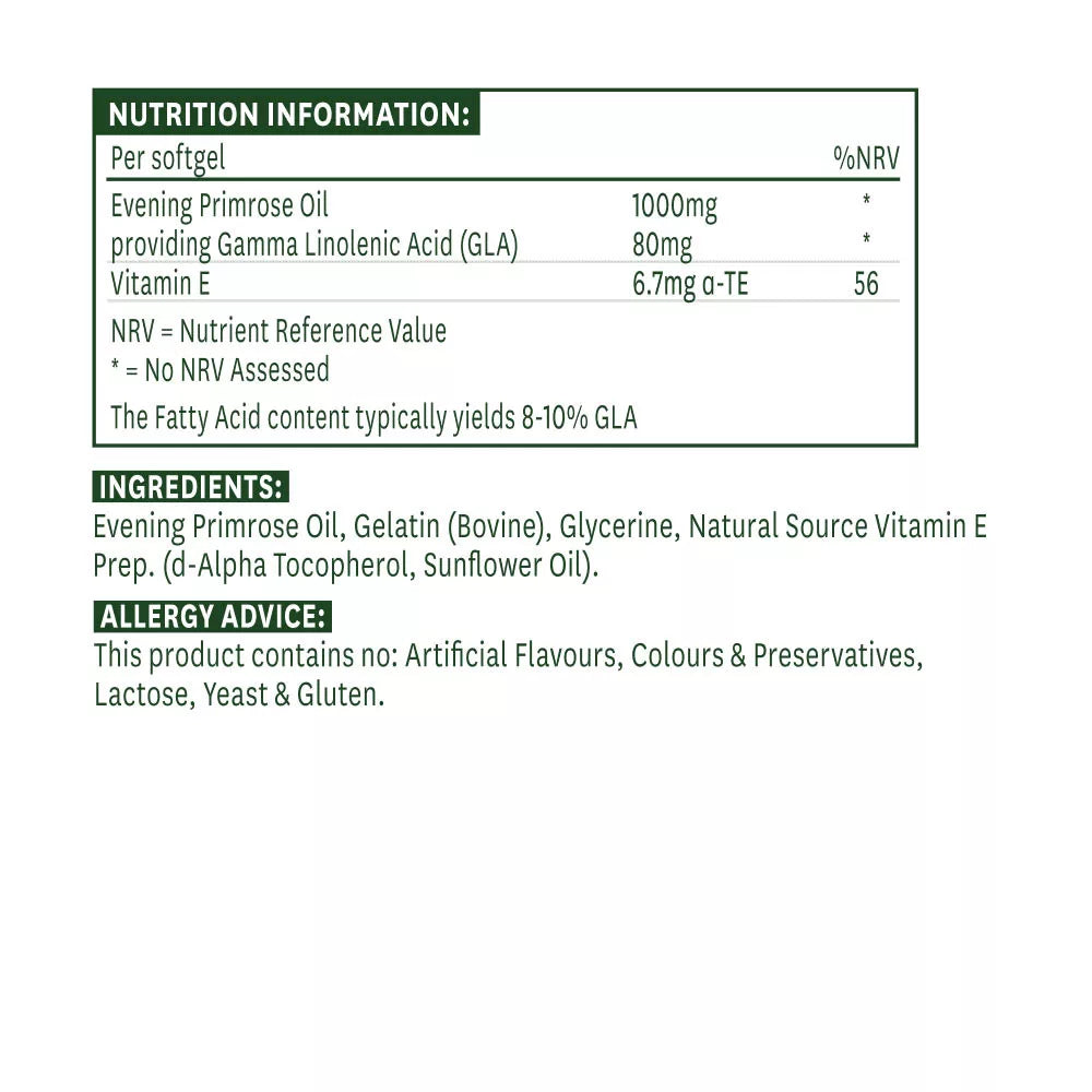 Natures Aid Evening Primrose Oil 1000 mg (90 Softgels)