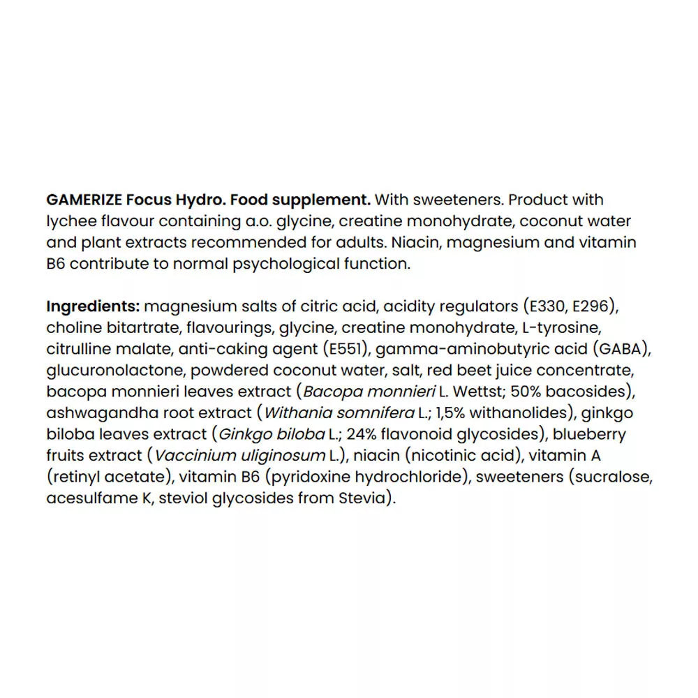 FA - Fitness Authority Gamerize Focus Hydro Sample (7 g, Mango Maracuja)
