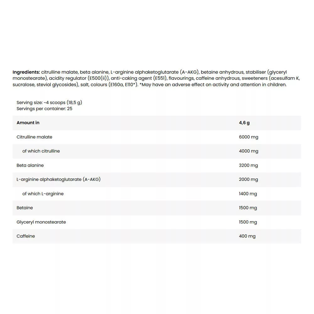FA - Fitness Authority Ice Pump Pre Workout Sample (1 Sachet, Icy Citrus & Peach)