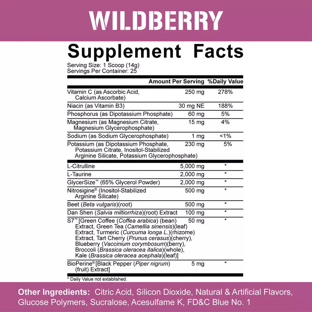 5% Nutrition Full As F*ck Nitric Oxide Booster: Legendary Series (350 g, Wild Berry)