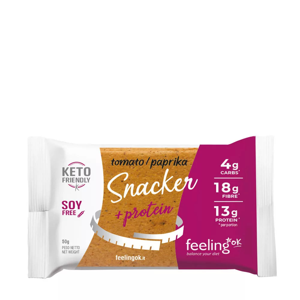 FeelingOK High Protein+Fiber Snacker (50 g, Tomato and Paprika)