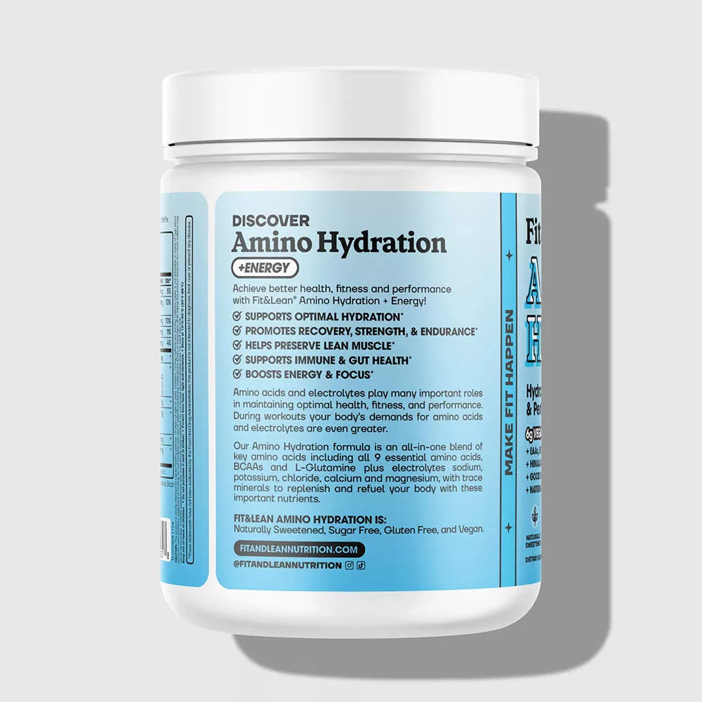 Fit & Lean Amino Hydration & Energy (369 g, Blue raspberry)