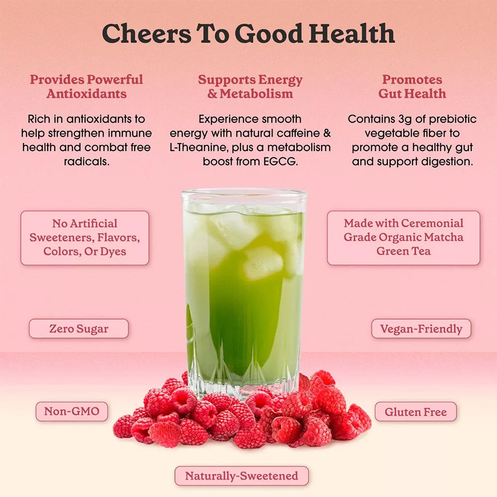 Fit & Lean Matcha Amore - Iced Tea (135 g, Raspberry Iced Tea)