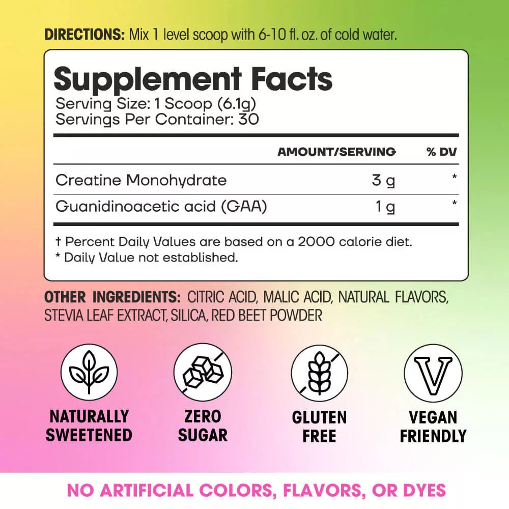 Fit & Lean My Lean Creatine (183 g, Rainbow Sherbert)