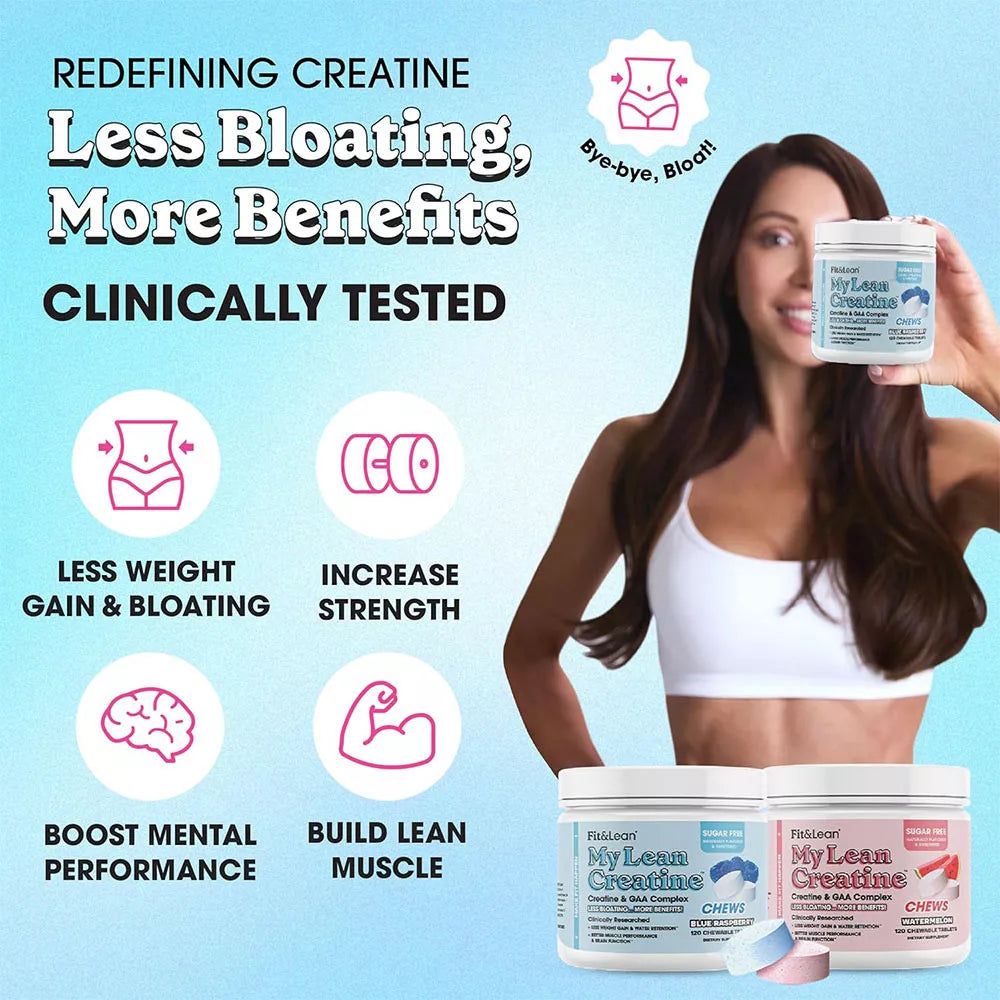 Fit & Lean My Lean Creatine (120 Chewables, Watermelon)