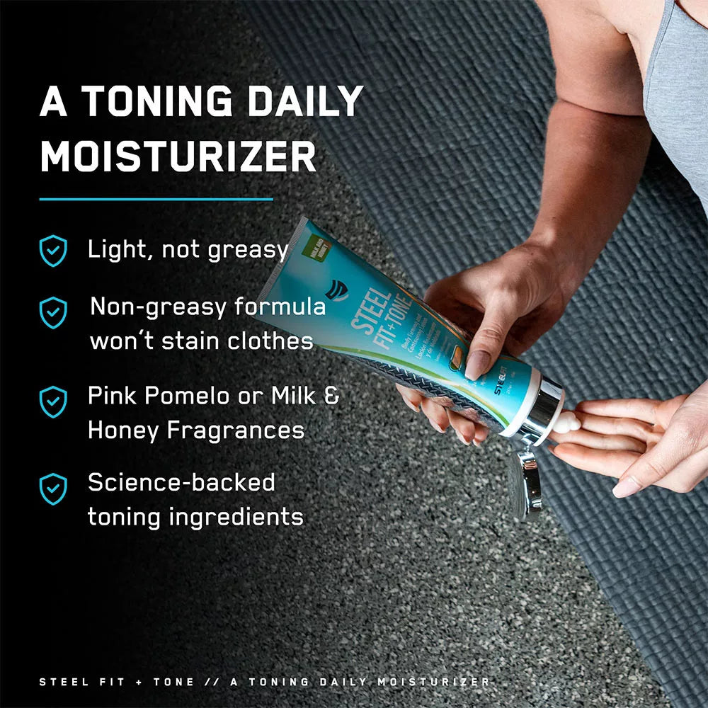 Steelfit Steel Fit + Tone - Body Firming and Contouring Lotion (237 ml (8 fl.oz.), Iced Cranberry)