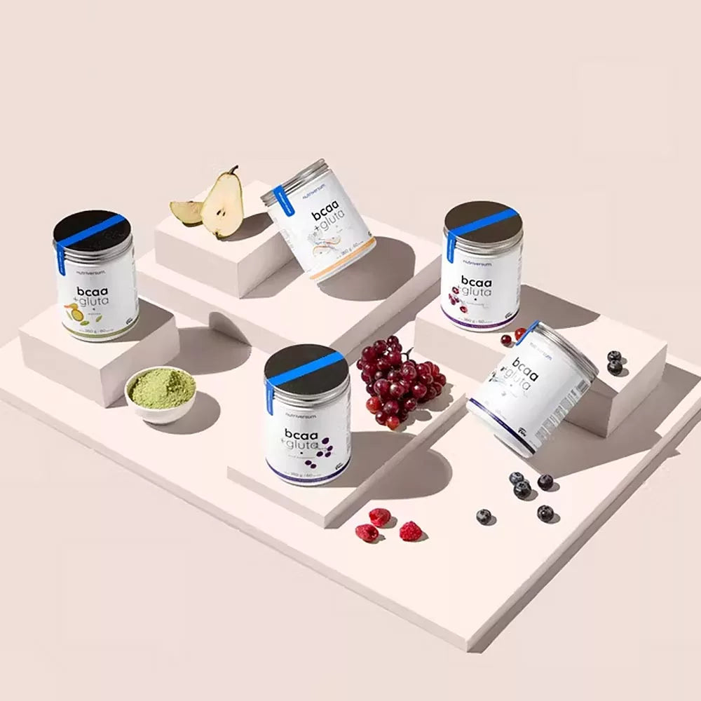 Nutriversum BCAA + GLUTA (360 g, Blue Raspberry)