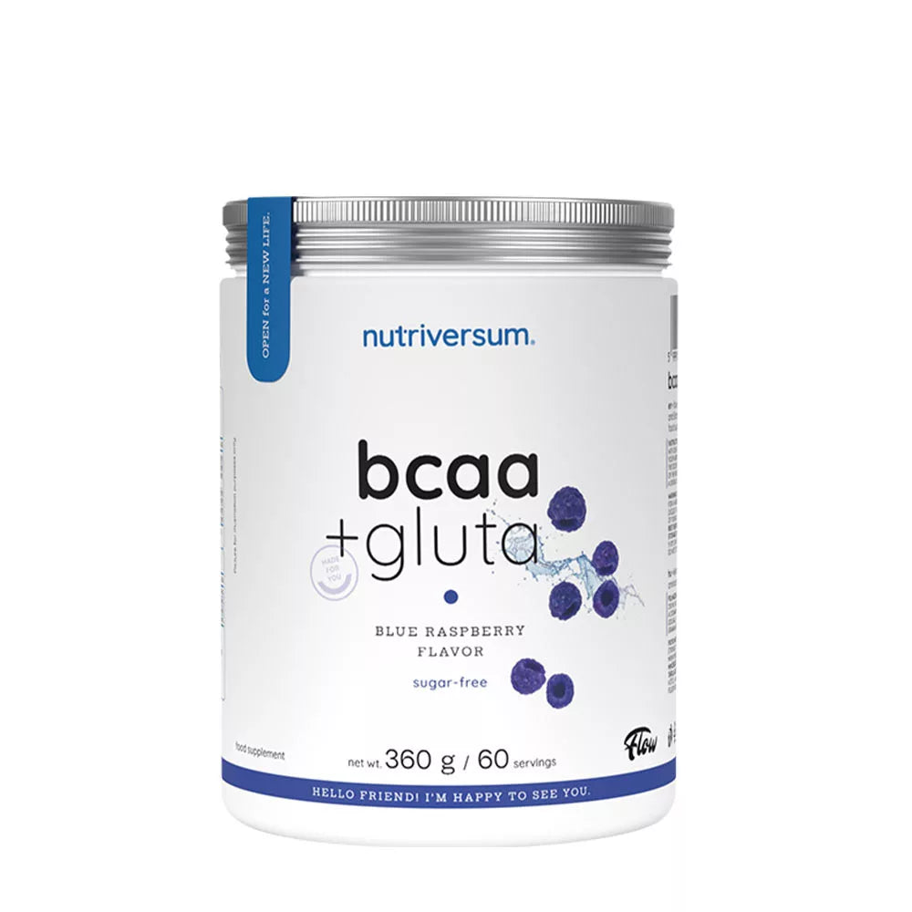 Nutriversum BCAA + GLUTA (360 g, Blue Raspberry)