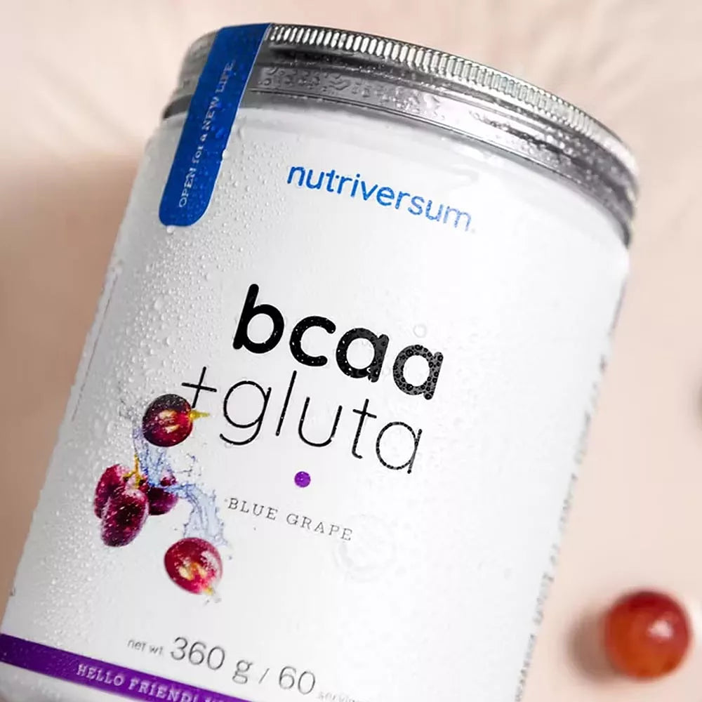 Nutriversum BCAA + GLUTA (360 g, Blue Raspberry)