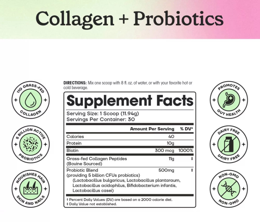 Fit & Lean Collagen Probiotics (358 g, Unflavored)