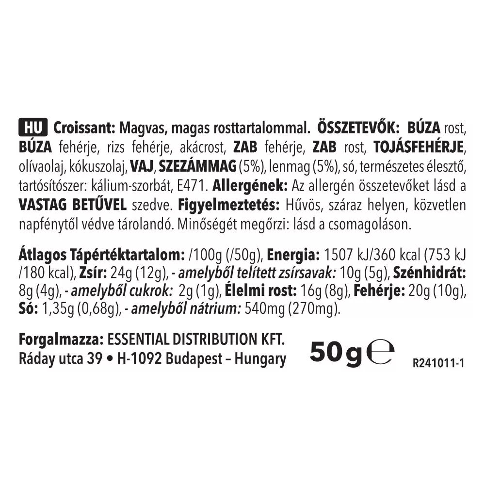 FeelingOK High Protein Croissant (50 g, Salty-Cereals)