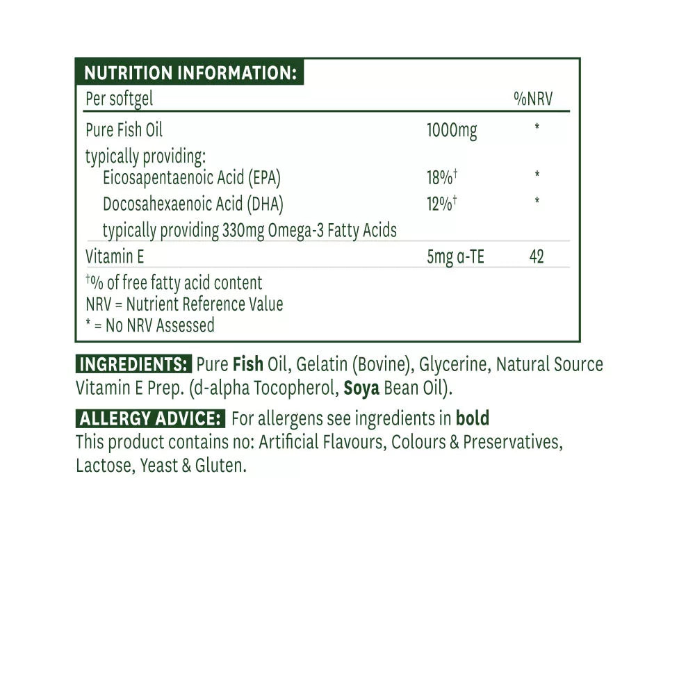 Natures Aid Fish Oil 1000 mg (90 Softgels)