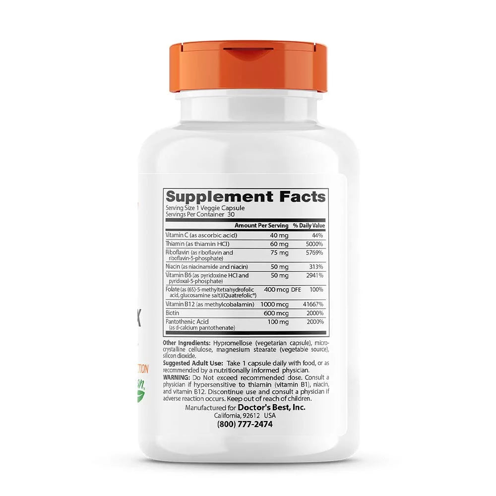 Doctor's Best Fully Active B Complex (30 Veggie Capsules)
