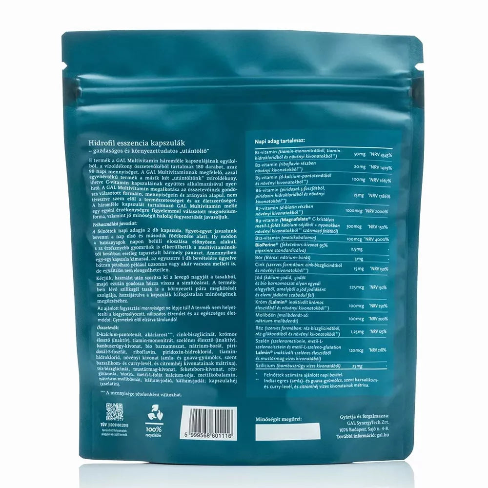 GAL Multivitamin - 90 adagos utántöltő (90 Servings)